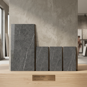 Azulejos de porcelana con aspecto de granito negro para construcción, 80x160cm, brillantes, para pisos y paredes, diseño interior premium - Product Image 6