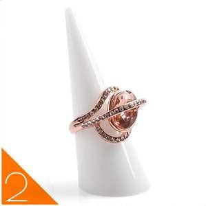 Soporte de exhibición de anillos de madera y acrílico Soporte de joyería moderno para vitrinas minoristas, ferias artesanales y colecciones personales - Product Image 6