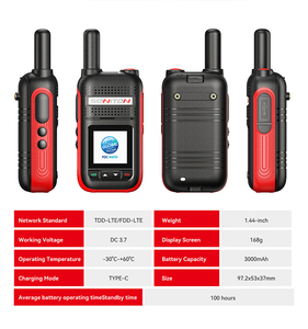 Radio bidirectionnelle portable 4G <span class=keywords><strong>POC</strong></span> PTT mondiale pour l'extérieur, portée illimitée, haute capacité, talkie-walkie avec SIM et GPS en option, idéale pour le <span class=keywords><strong>ski</strong></span> - Product Image 6