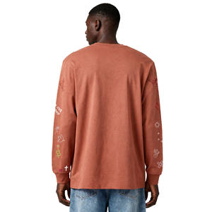 เสื้อยืดแขนยาวผู้ชายทรงปกติ คอโอ ผ้าฝ้าย 100% ปรับแต่งได้ เป็นมิตรกับสิ่งแวดล้อม ระบายอากาศได้ดี สไตล์ลำลอง - Product Image 6