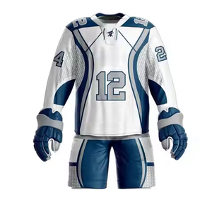 Training Ice Hockey Uniform Set with Stretchable Panels Breathable Quick Dry Comfortable Feel Custom Design Ice Hockey Uniform - Product Image 4