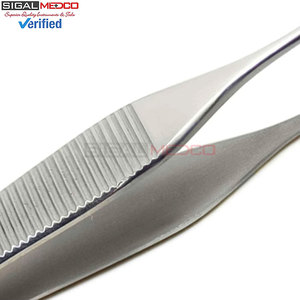 Adson Kocher Tweezers 4.72'' 1x2 Tooth Forceps High Quality Stainless Steel Reusable Medical Surgical Dental Medic Instruments - Product Image 3