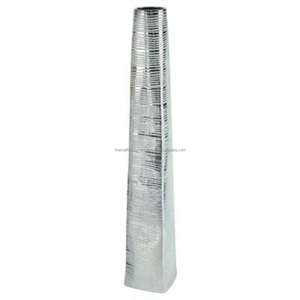 <b>Tall</b> Size <b>Floor</b> Display Flower <b>Vase</b> Superior Quality Eye Catching High Quality Finished Aluminium Flower <b>Vase</b> for Home & Office - Product Image 1