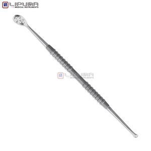 Extracteur de points noirs et d'acné professionnel en acier inoxydable durable à lame incurvée, avec manche long et râpe à pieds élégante - Product Image 2