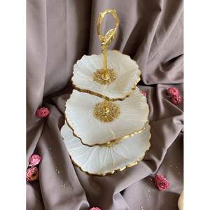 Support à gâteau en résine artisanal pour la décoration de table de fête de luxe, vaisselle haut de gamme RR ENTERPRISES Inde - Product Image 6