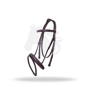 Brida de lujo cosida, tamaño completo, para equitación inglesa, para la máxima comodidad del caballo. - Product Image 1