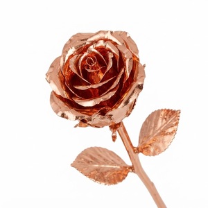 Rosa Real Bañada en Oro de 24K de Lujo al por Mayor con Tallo Largo y Caja de Regalo, Flor Eterna Hecha a Mano para el Día de San Valentín - Product Image 1