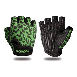 Half Finger Leather Sublimation Gym Fitness Training Gloves Breathable Unisex Sports Workout Low MOQ - Product Image 1