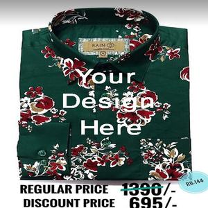 เสื้อเชิ้ตทางการผ้าฝ้ายแขนยาวสำหรับผู้ชายสินค้าส่งออกเสื้อผ้ามีคุณภาพขนาดใหญ่พิเศษ - Product Image 5