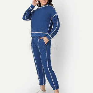 Ensemble deux pièces décontracté pour femme : Sweat-shirt à col rond et pantalon à taille élastique, en coton à séchage rapide, avec dentelle et design personnalisé, idéal pour l'hiver, manches longues - Product Image 4