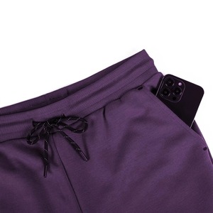 Chándal Unisex Morado de Color Sólido con Bloques de Color, Cremallera Completa, Cuello Alto, Ropa Deportiva Casual con Bolsillos Laterales, para Otoño, Corte Regular - Product Image 5