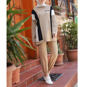 Conjunto Deportivo Musulmán Informal con Capucha, Tejido de Punto, Transpirable y Modesto para Mujer - Product Image 2