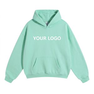 Unisex Luxury Pullover <b>Hoodie</b> 100% Cotton Custom Logo Printing Embroidery Solid Streetwear Brand Hooded Blank <b>Plain</b> Sweatshirts - Product Image 3