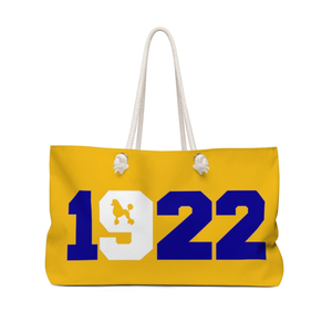 Pretty Poodle Personalized Weekender Bag SGRHO Apparel Probate Gift Custom Travel <b>Tote</b> Gift Bag - Product Image 2
