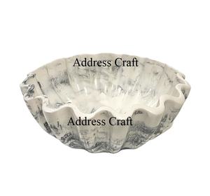 Bol de service décoratif élégant en résine tourbillon avec logo personnalisé vaisselle incurvée assiettes pour la maison hôtel ustensiles de cuisine utilisés - Product Image 1