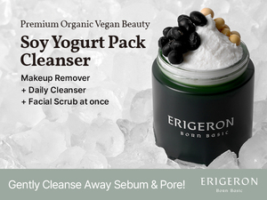 Limpiador de yogur vegano ERIGERON para piel firme y radiante Cuidado de la piel natural a base de soja - Product Image 5