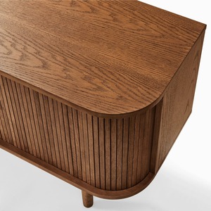 <b>Rustic</b> Solid Wood Living Room Cabinet with 5 Drawers Shaker Doors Handmade for Storage - Product Image 6