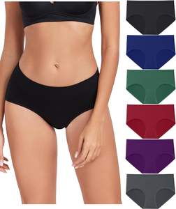 Culottes Hipster Confort Naturel pour Femme – Tissu Doux, Respirant, Extensible, Maintien Sûr, Couverture Complète, Couleur Unie, Usage Quotidien - Product Image 1