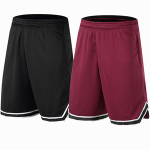 Shorts de sport décontractés pour hommes, style été, respirants, séchage rapide, 100 % polyester, couleur unie, vente chaude - Product Image 1