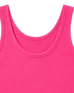 Conjunto de Dos Piezas para Mujer, Top Rosa Intenso y Pantalones Cortos Verde Lima, Ropa Casual de Verano, Estilo Lounge, Ajuste Suave y Elástico - Product Image 2