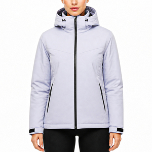 Chaqueta de Esquí Impermeable para Mujer, con Capucha, Aislante, Cortavientos, con Cierre y Logotipo Personalizado, Venta al Por Mayor OEM - Product Image 3