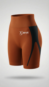 Shorts de yoga de compresión transpirables para mujer, de cintura alta, para gimnasio, ciclismo, fitness y levantamiento de pesas, con efecto fruncido y realce de glúteos. - Product Image 3