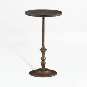 Table d'appoint contemporaine en métal, structure minimaliste, idéale pour le côté du canapé et comme support pour le café - Product Image 1