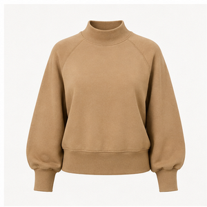 Ropa Casual Diaria para Mujer, Sudadera de Cuello Alto, Suéter Holgado y Cálido para Mujer, Guardarropa de Invierno - Product Image 1