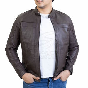 Chaqueta de Invierno de Cuero para Hombre de Primera Calidad con Logotipo Frontal, Forro Suave, Transpirable y Resistente al Viento para Todas las Estaciones - Product Image 2
