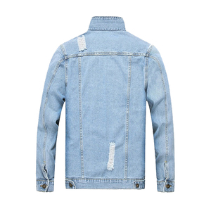 Stylish <b>Mens</b> <b>Denim</b> <b>Jacket</b> Relaxed Casual Outerwear for Modern Street Style and Comfort Apparel mass production High OEM - Product Image 6
