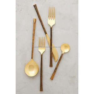 Juego de Cucharas de Oro de Lujo con Mangos Elegantes para Bar, para Preparar Cócteles, Juego de Cucharas de Diseño, Última Novedad - Product Image 6