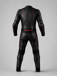 Combinaison de moto en cuir noir toutes saisons, veste et pantalon, respirante, imperméable, coupe-vent, taille plus, adultes, sur mesure - Product Image 2