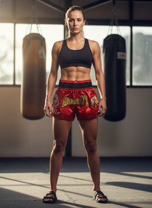 Pantalones Cortos de Boxeo para Hombre y Mujer, Pantalones Cortos de MMA Bordados, Pantalones de Entrenamiento Profesional de Kickboxing para Niños y Niñas, Pantalones de Muay Thai - Product Image 5