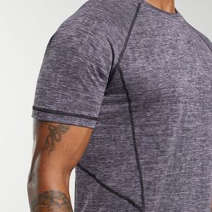 Camiseta de 100% algodón con estampado de gran tamaño para hombre, tejido de punto de bambú pesado personalizado, mangas cortas ligeras - Product Image 3