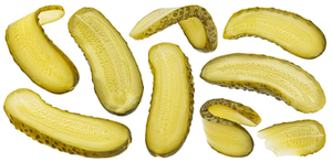 Concombres entiers tranchés en conserve, aromatisés, saveur douce, marinés dans la saumure (cornichons acidifiés), légumes conservés en fût - Product Image 3
