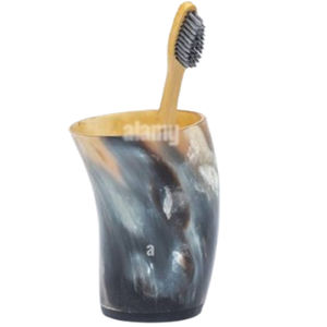 Soporte de cepillos de baño de estilo elegante, superventas, de material de cuerno, color dorado, calidad premium, redondo - Product Image 1