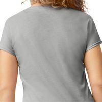 Kaos Wanita Kerah V Lengan Pendek Atasan Kasual Nyaman Ringan untuk Pakaian Sehari-hari Pakaian Fashion Streetwear Santai