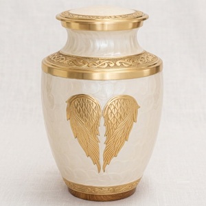 Luxury Engraved Brass Cremation Urn For Adult Ashes Elegant Floral Metal Funeral Urns Custom <b>Memorial</b> <b>Keepsake</b> With Threaded Lid - Product Image 2
