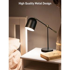 Lámpara de Mesa Negra Pulida Clásica con Pantalla de Tambor, Elegante Solución de Iluminación para Decoración del Hogar - Product Image 4