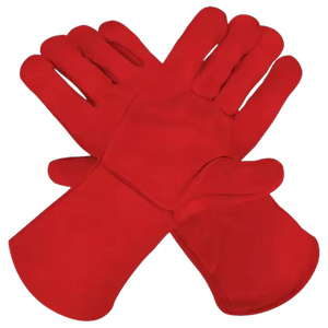 ถุงมือเชื่อมหนังวัวแท้แบบหนาพิเศษ ถุงมือป้องกันส่วนบุคคล ป้องกันเปลวไฟ ป้องกันประกายไฟ - Product Image 6