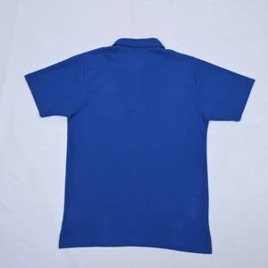 Qualité supérieure avec logo personnalisé, fabrication de polos de rugby bleus à col court, 3 boutons sur le devant avec broderie, t-shirts pour femmes - Product Image 2