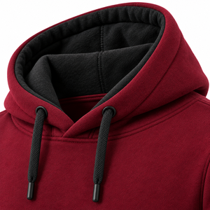 Conjunto Deportivo de Invierno de 2 Piezas, Talla Grande, Informal, de Forro Polar, 100% Algodón, Transpirable, Ecológico, Unisex, con Capucha y Cuello Alto - Product Image 4