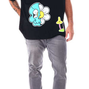 เสื้อยืดสตรีทแวร์สีขาวแบบขายส่ง สั่งทำได้ ผ้าฝ้ายทรงหลวม แขนสั้น คุณภาพพรีเมียม แฟชั่นสำหรับผู้ชายและผู้หญิง - Product Image 6