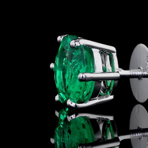 Pendientes Solitarios de Diamante Amarillo Intenso Cultivado en Laboratorio, con Engaste de Puntas Chapado en Oro de 14K, Certificado IGI, para Boda o Compromiso - Product Image 4