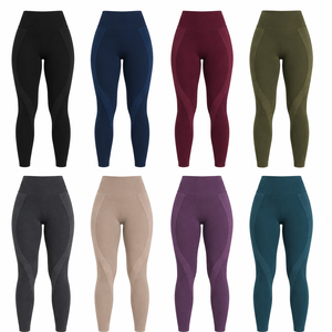 Pantalones de Yoga Ajustados de Cintura Alta Personalizados, Leggings Sin Costuras de Spandex de Alta Calidad, Pantalones de Yoga Largos para Entrenamiento - Product Image 2