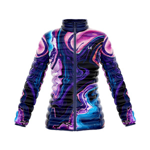 Veste matelassée à fermeture éclair pour femmes, design personnalisé sublimé W4G, toile imperméable, coupe-vent, respirante, veste de qualité supérieure - Product Image 1