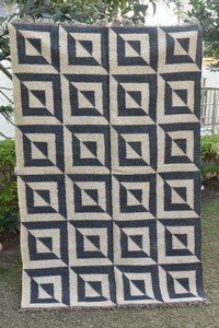 พรมปูพื้นสไตล์โบโฮสมัยใหม่ ทำจากปอกระเจา ทำมือ ใช้ได้สองด้าน พรมคิลิมใยธรรมชาติ ตกแต่งบ้านและโรงแรม เป็นมิตรกับสิ่งแวดล้อม พรมคิลิมขายส่ง - Product Image 6