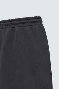 Pantalones Deportivos de Algodón Gris Oscuro para Hombre, Cintura Elástica con Cordón, Corte Recto, Bolsillos Laterales, Tejido de Punto Medio, para Otoño - Product Image 4