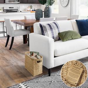 Cesta de mimbre ovalada hecha a mano, cesta de almacenamiento ecológica al por mayor, hecha en Vietnam - Product Image 5