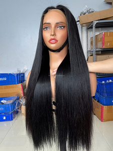 AZURA HAIR Full Lace <b>Wig</b> Vietnam Remy Hair Natural Black <b>Long</b> Straight Double Drawn Bone Straight HD Lace Base Baby Hair 300g - Product Image 4